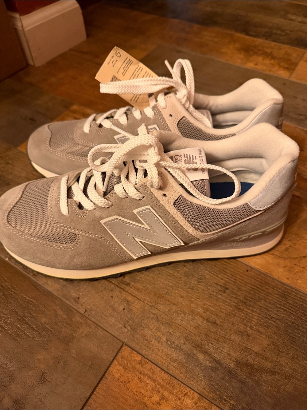 Todd Snyder X New Balance  574 Gray Suede & Mesh Sneakers Sz 10.  NWOB